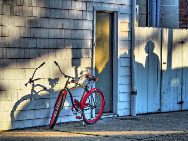 White Wall Red Bike