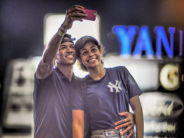 Selfie at Baseball Game